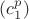 $(c_1^p)$