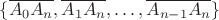 $\{\overline{A_0A_n},\overline{A_1A_n},\dots,\overline{A_{n-1}A_n}\}$