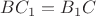 $BC_1=B_1C$
