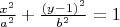 $\frac{x^2}{a^2}+\frac{(y-1)^2}{b^2}=1$