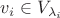 $v_i\in V_{\lambda_i}$