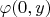 $\varphi(0,y)$
