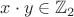 $x \cdot y \in {\mathbb Z}_2$