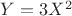 $Y=3X^2$