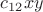 $c_{12}xy$