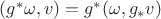 $(g^*\omega, v)=g^*(\omega, g_*v)$