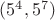 $(5^4,5^7)$