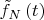 $\tilde{f}_N\left(t\right)$