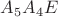 $A_5A_4E$
