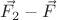 $\vec{F_2}-\vec{F}$