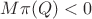 $M\pi(Q)<0$
