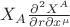 $X_A \frac{\partial^2 X^A}{\partial r \partial x^\mu}$