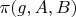 $\pi(g,A,B)$