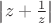 $\left|z+\frac1z\right|$