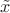 ${\tilde x}$