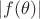 $|f(\theta)|$