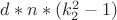 $ d*n*(k_2^2 - 1)$ $ d*n*(k_2^2 - 1)$