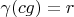 $\gamma(cg) = r$