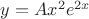 $ y = Ax^2e^{2x}$