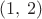 $(1,\,2)$