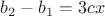$b_2-b_1=3cx$