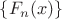 $ \{F_n(x)\}$