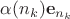 $\alpha(n_k) \bold e_{n_k}$