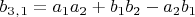 $b_3_,_1 =a_1a_2+b_1b_2-a_2b_1$
