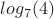 $log_7(4)$