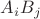 $A_iB_j$