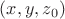 $(x,y,z_0)$