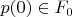 $p(0)\in F_0$