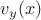 $v_y(x)$
