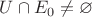 $U \cap E_0 \ne \varnothing$