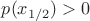 $p(x_{1/2})>0$