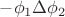 $-\phi_1 \Delta \phi_2$