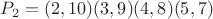 $P_2 = (2,10)(3,9)(4,8)(5,7)$