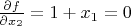 $\frac{\partial f}{\partial x_2}=1+x_1=0$