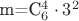 m=C_6^4\cdot 3^2
