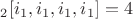 $С_2[i_1,i_1,i_1,i_1]=4 $