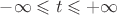 $-\infty\leqslant t\leqslant+\infty$ $-\infty\leqslant t\leqslant+\infty$