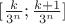 $[\frac{k}{3^n};\frac{k+1}{3^n}]$