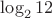 $\log_212$