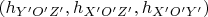 $ (h_{Y&rsquo;O&rsquo;Z&rsquo;}, h_{X&rsquo;O&rsquo;Z&rsquo;}, h_{X&rsquo;O&rsquo;Y&rsquo;})$
