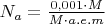 $N_a=\frac{0,001 \cdot M}{M \cdot a.e.m}$