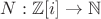 $N: \mathbb{Z}[i] \to \mathbb{N}$