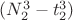$( N_2^3-t_2^3 )$
