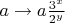 $a \to a\frac{3^x}{2^y}$