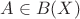 $A\in B(X)$