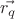 $\vec{r_q}$